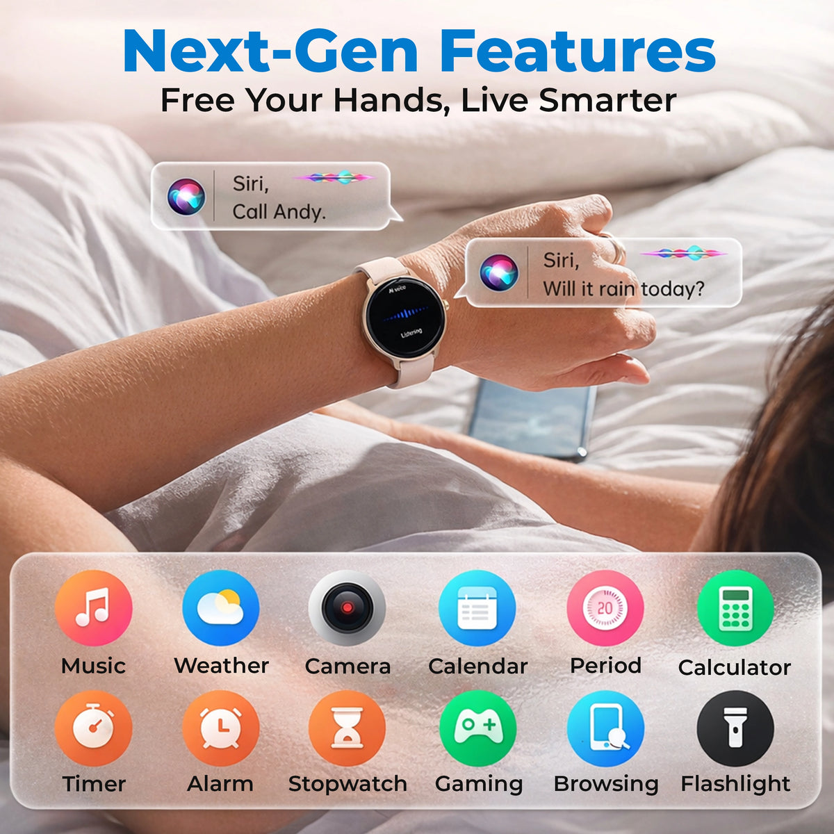 Smart Fitness & Health Monitoring Watch