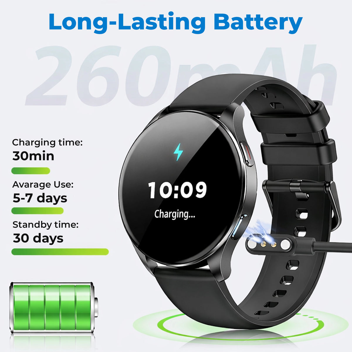 Smart Fitness & Health Monitoring Watch