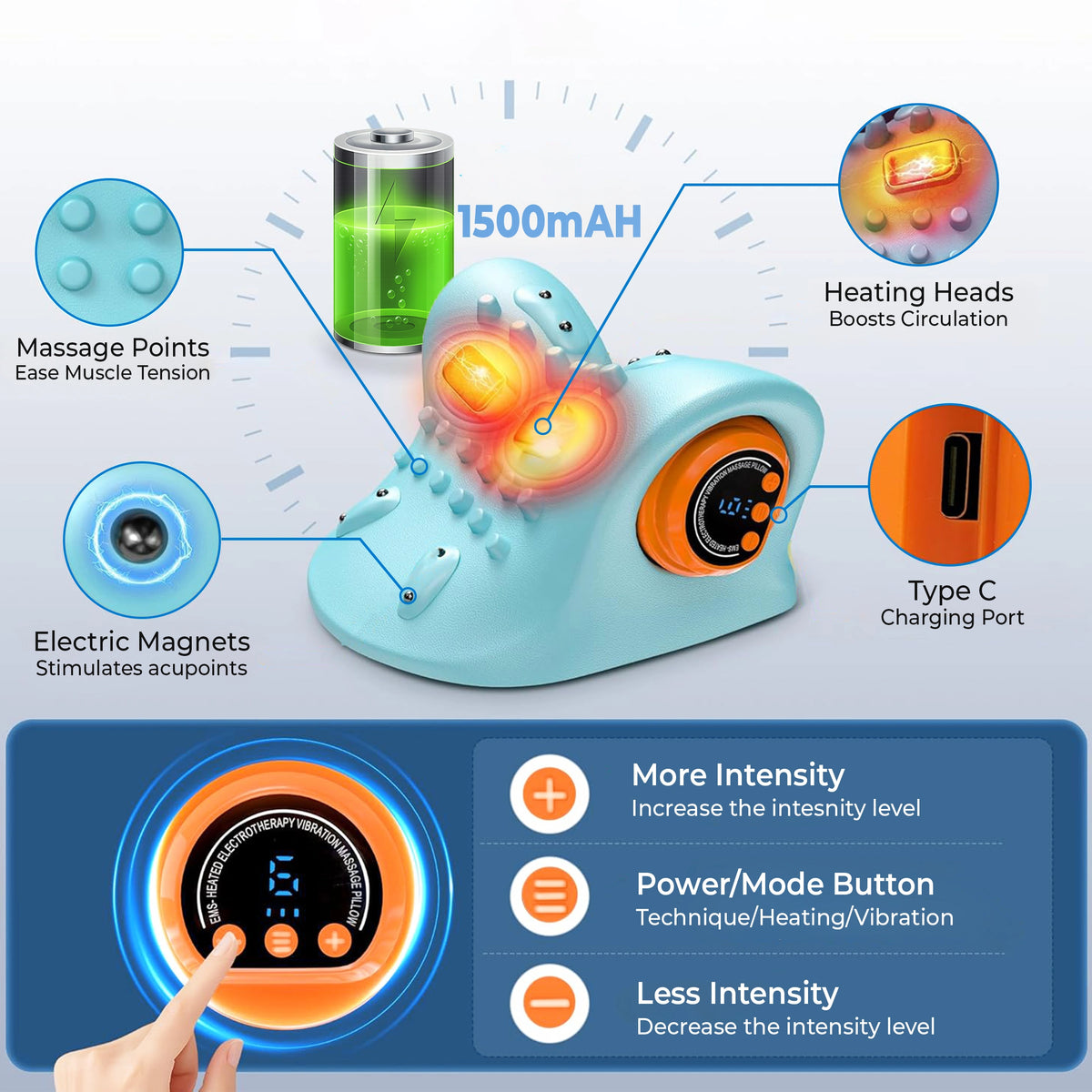 Neck and Back Massager