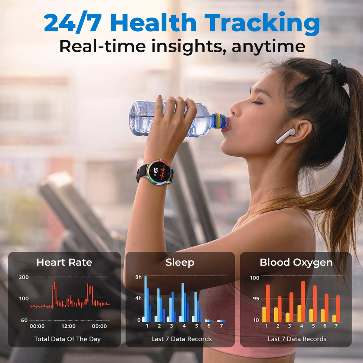 Smart Fitness & Health Monitoring Watch