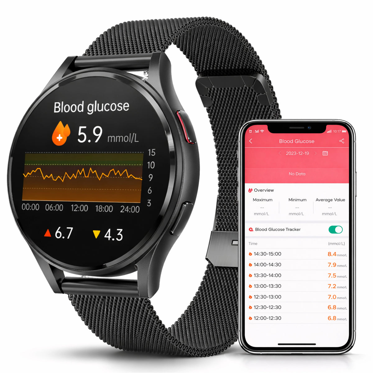 Smart Fitness & Health Monitoring Watch