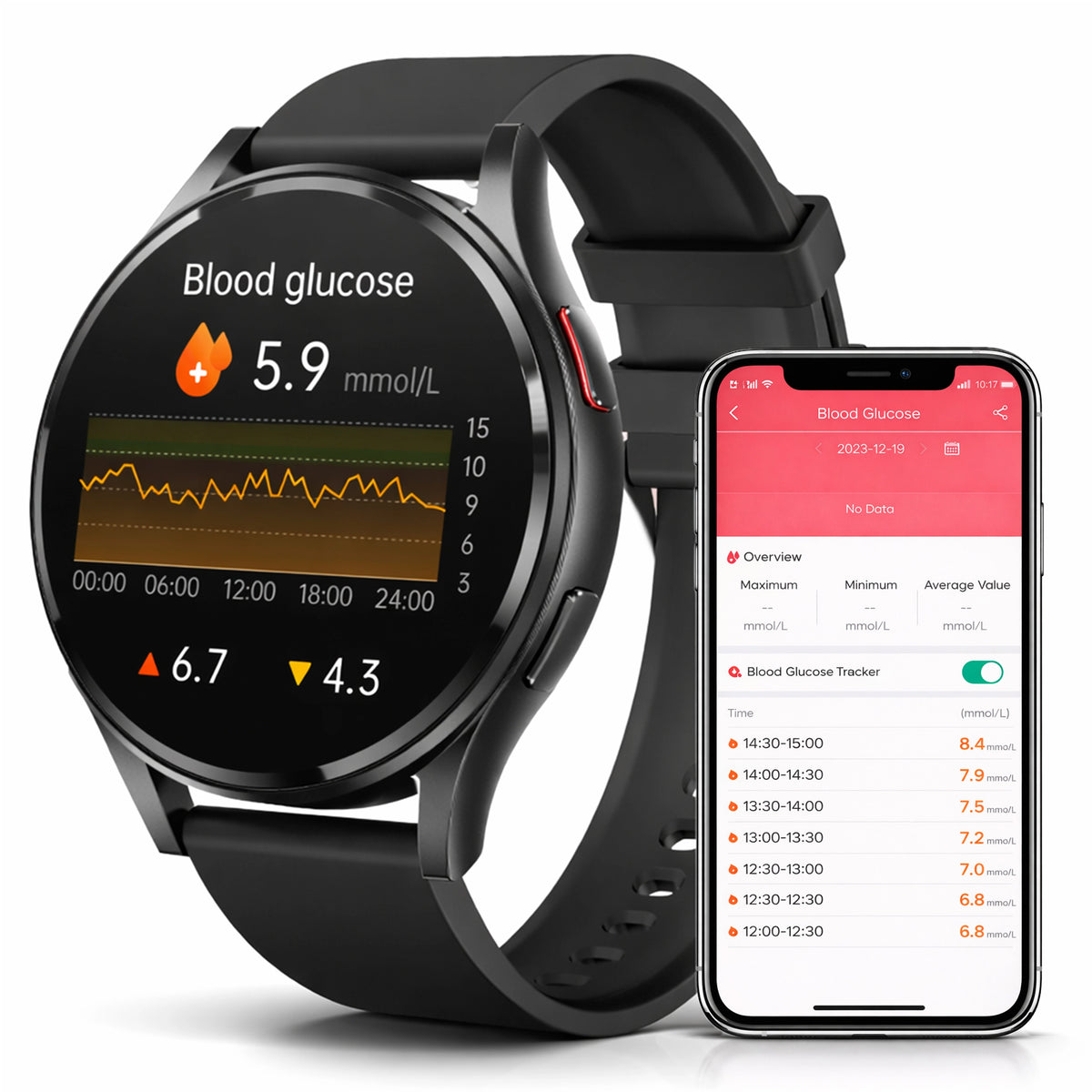 Smart Fitness & Health Monitoring Watch