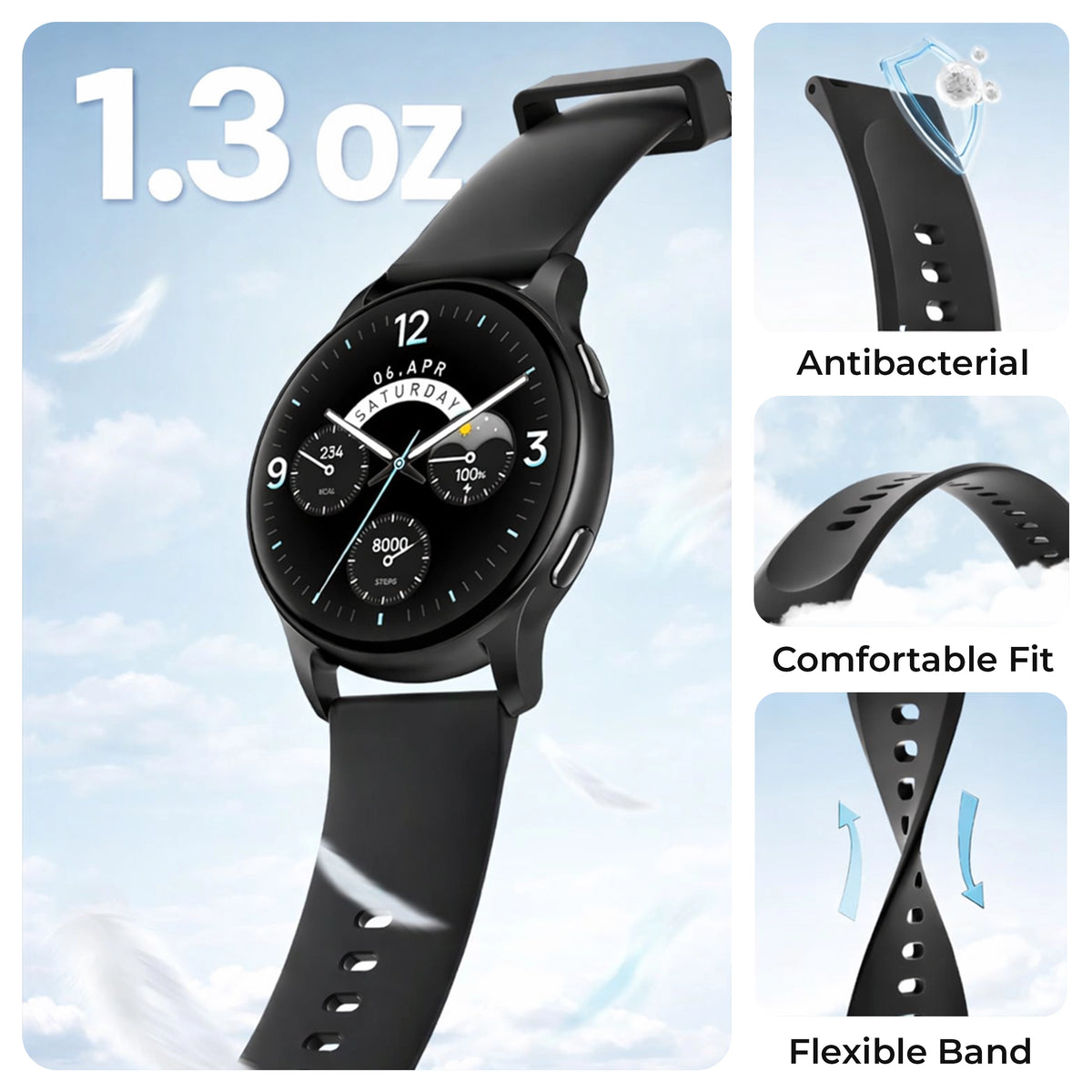 Smart Fitness & Health Monitoring Watch