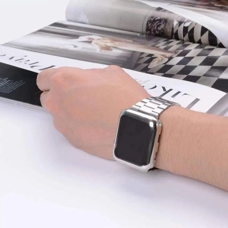 Stainless Steel Watch Band with Case
