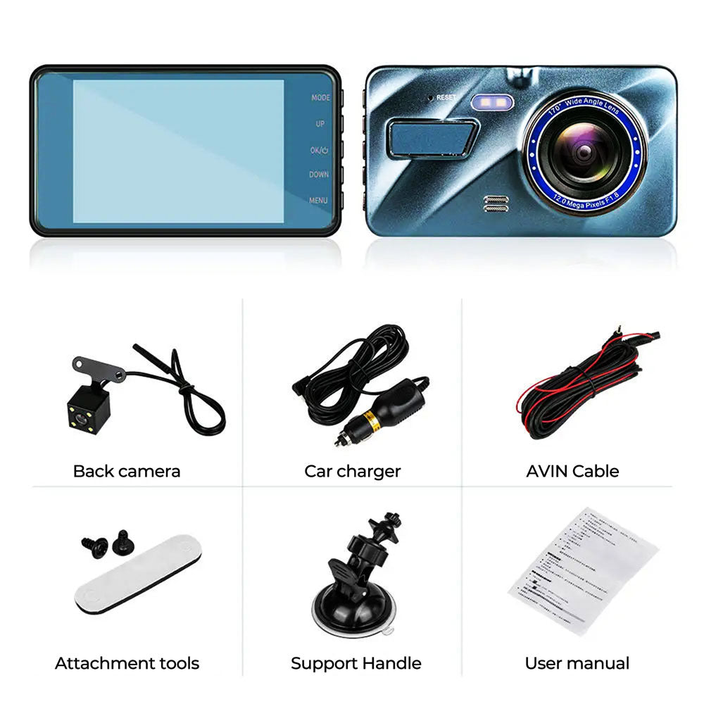UHD Dual Dash Cam For Car With Night Vision
