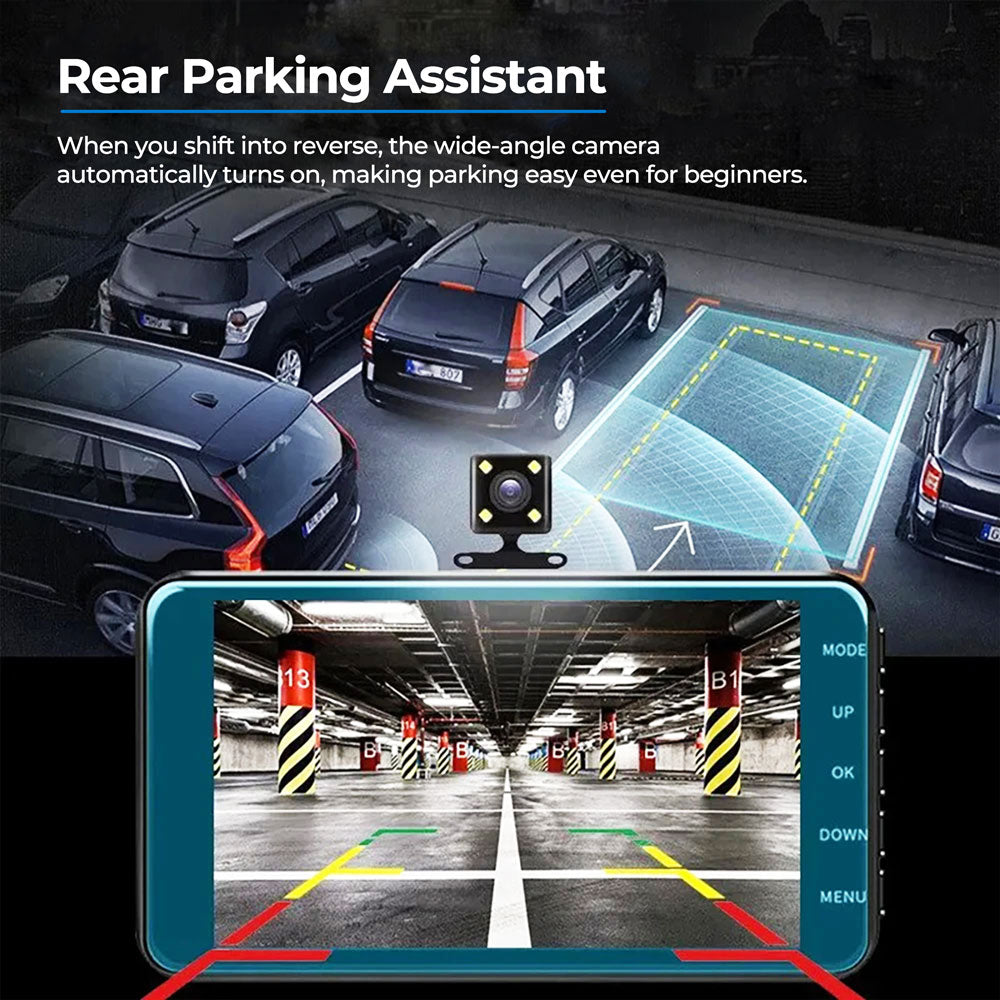 UHD Dual Dash Cam For Car With Night Vision