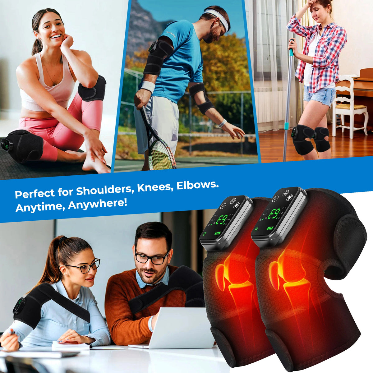 3 in 1 Wireless Heated Massager