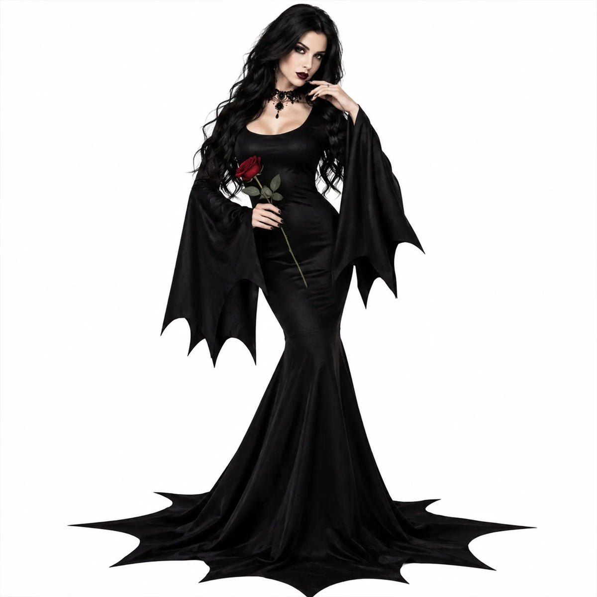 Gothic Midnight Rose Costume