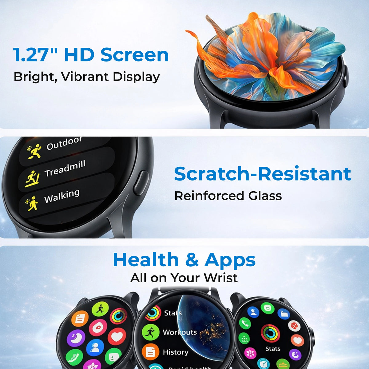 Smart Fitness & Health Monitoring Watch